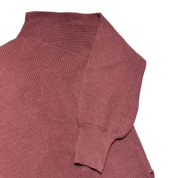 Lulu’s Rust Brown Ribbed Knit V Neck Pullover Sweater Women’s US Large - Picture 6 of 8